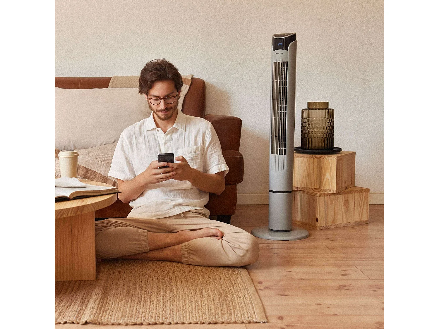 Ventilador de Torre  W130 Gris - Newlux