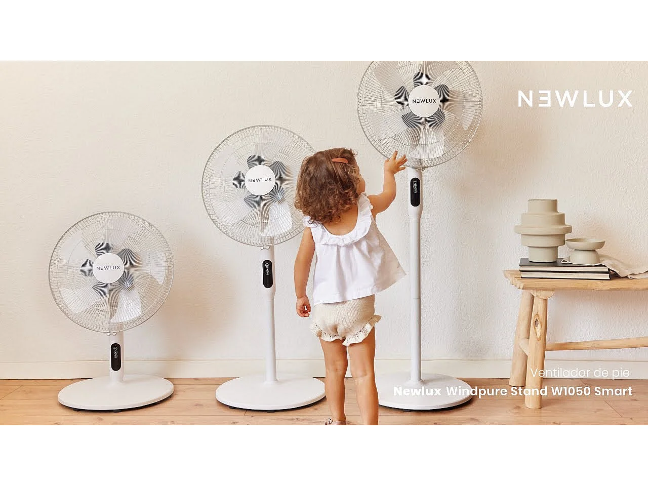 Ventilador de Pie  Smart W1050 Negro - Newlux