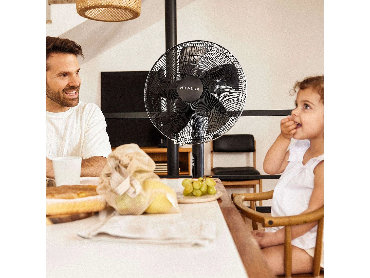 Ventilador de Pie  Smart W1050 Negro - Newlux