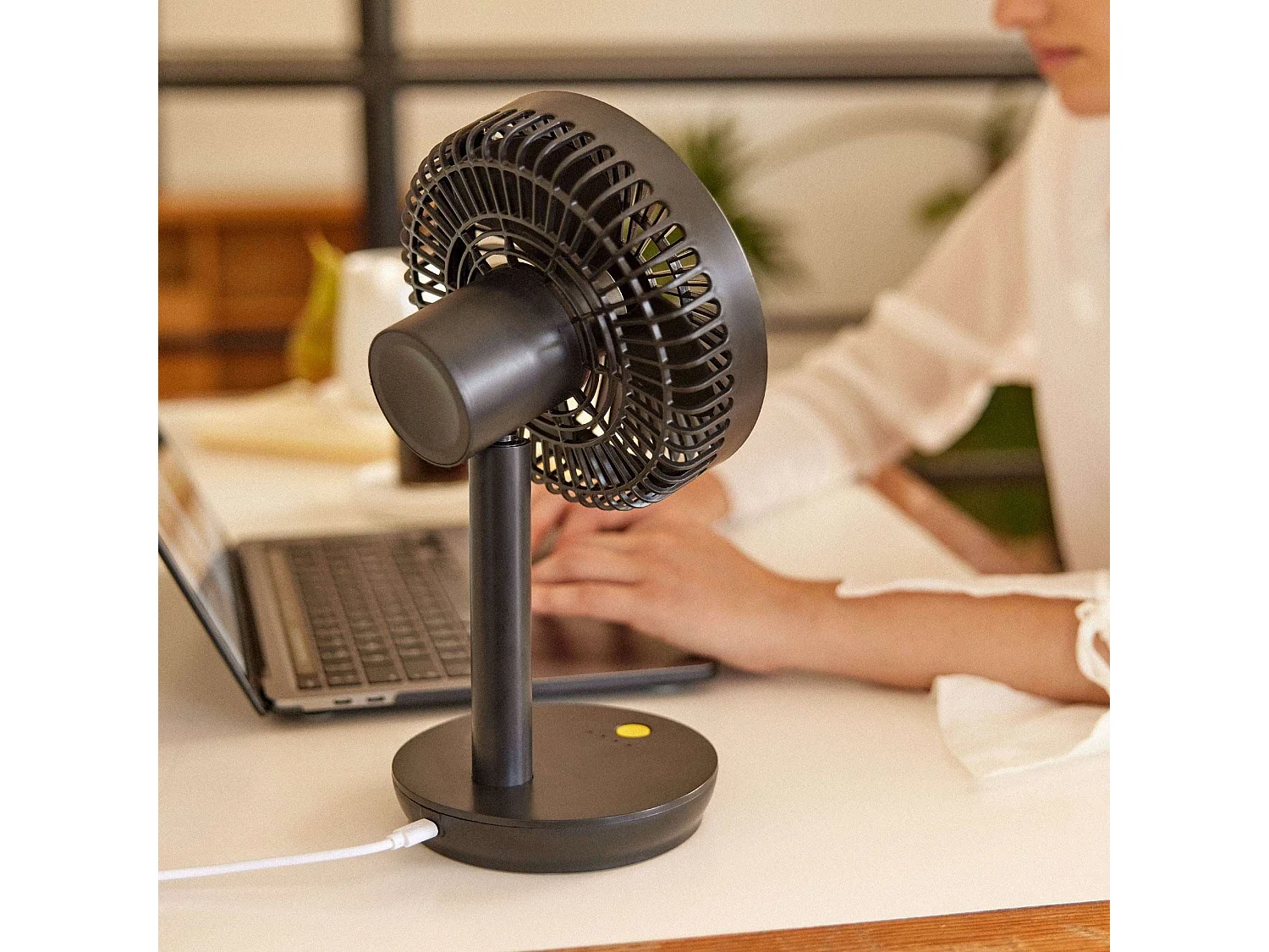Ventilador de Sobremesa  USB Desk W300 Negro - Newlux