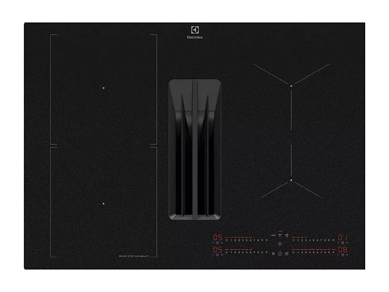 Electrolux Table de cuisson aspirante induction 70cm 4feux 7350kw noir - KCC73443CZ
