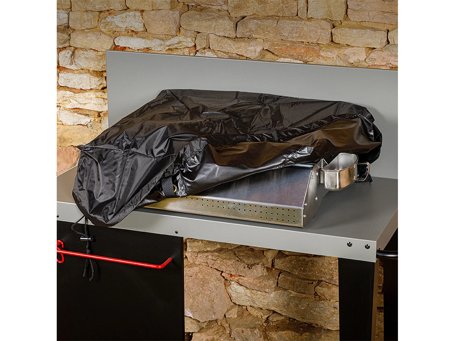 Afdekking L 67 B 47 x H 21 cm voor bakplaat