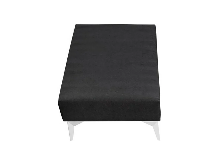 Sommier tapissier 70x190 cm bois massif noir HOCÉA