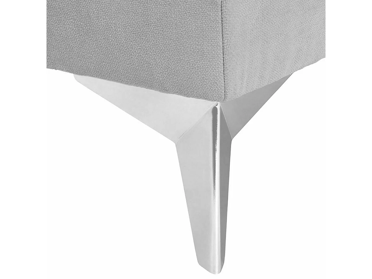 Sommier tapissier 70x190 cm bois massif gris HOCÉA