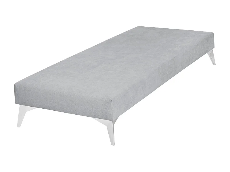 Sommier tapissier 70x190 cm bois massif gris HOCÉA