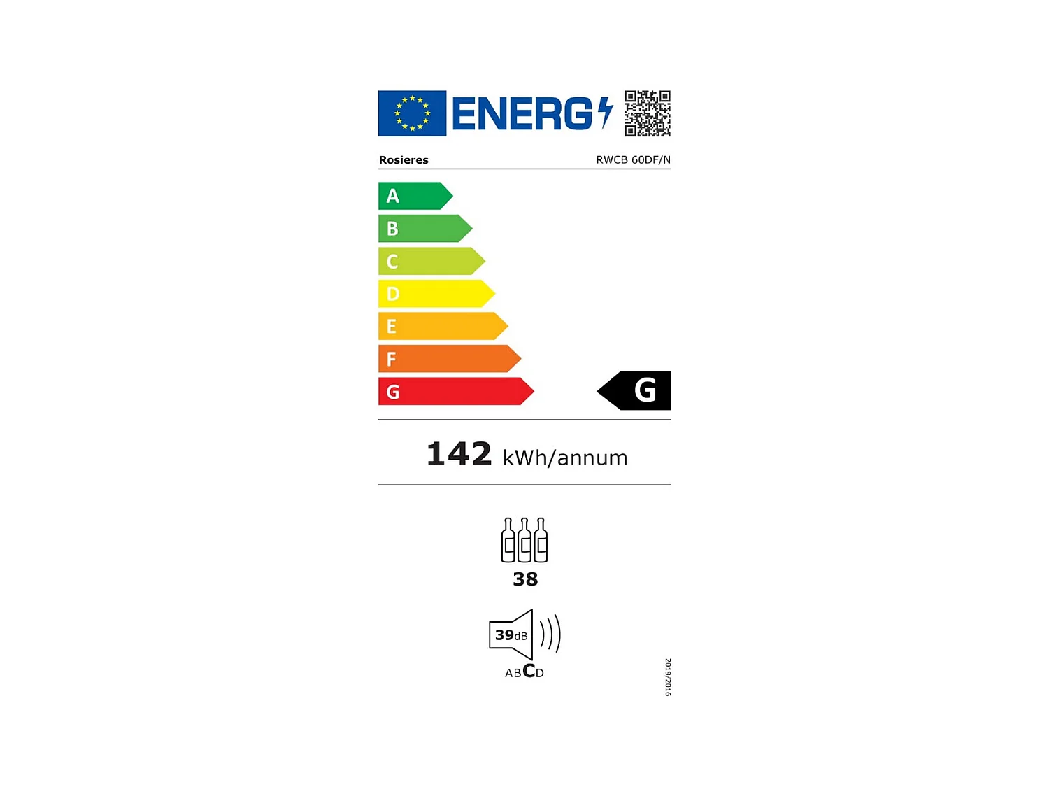 Cave de service ROSIèRES G, RWCB60DF/N