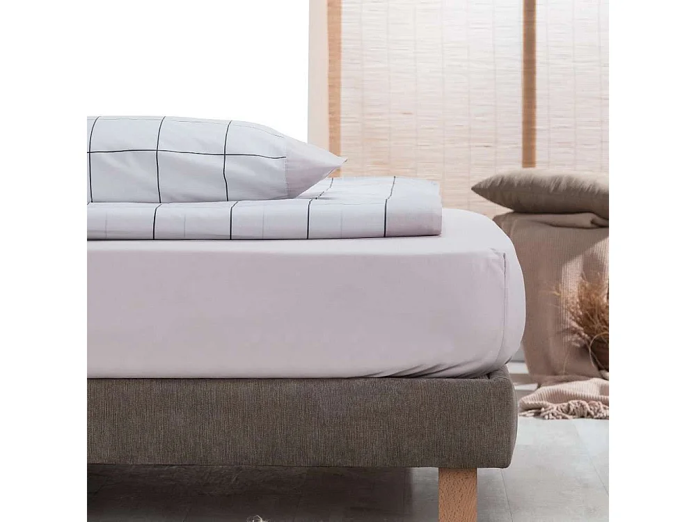 Juego de Sábanas  Cuadros Beig - Nalui