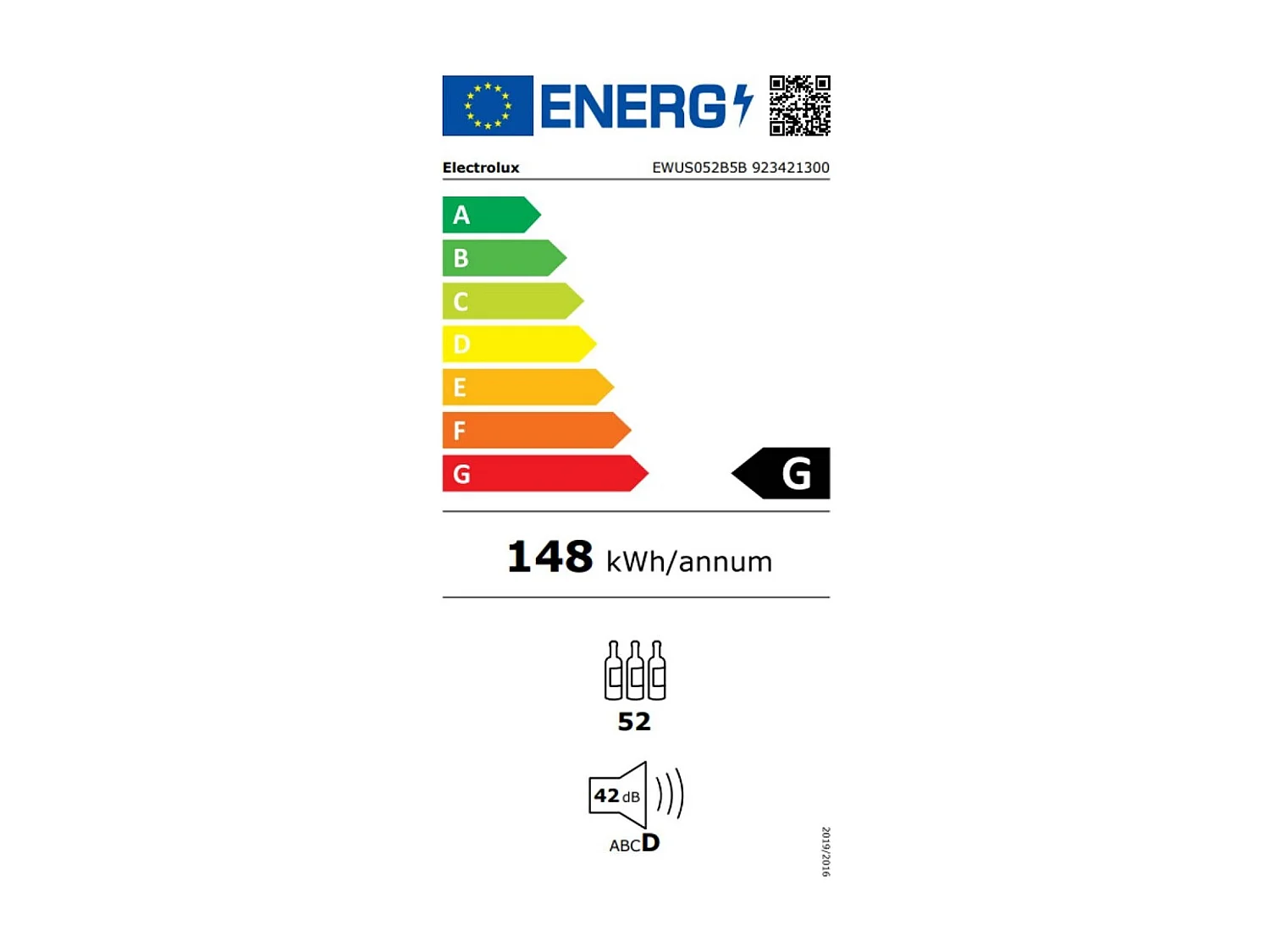 Cave de service ELECTROLUX, EWUS052B5B