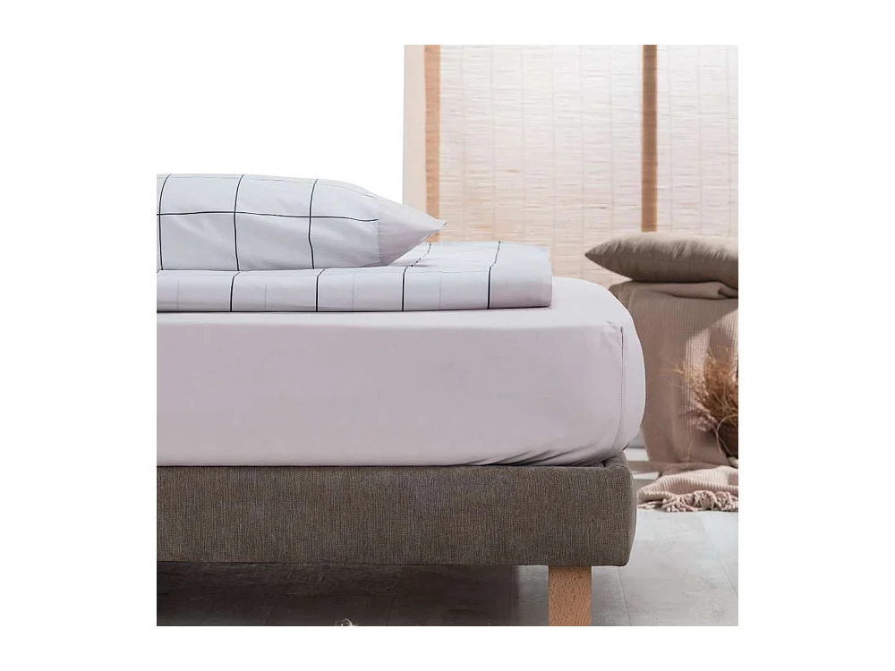 Juego de Sábanas  Cuadros Beig - Nalui