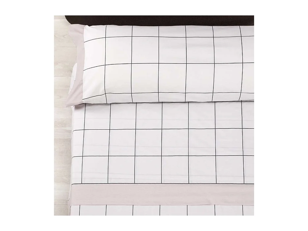 Juego de Sábanas  Cuadros Beig - Nalui