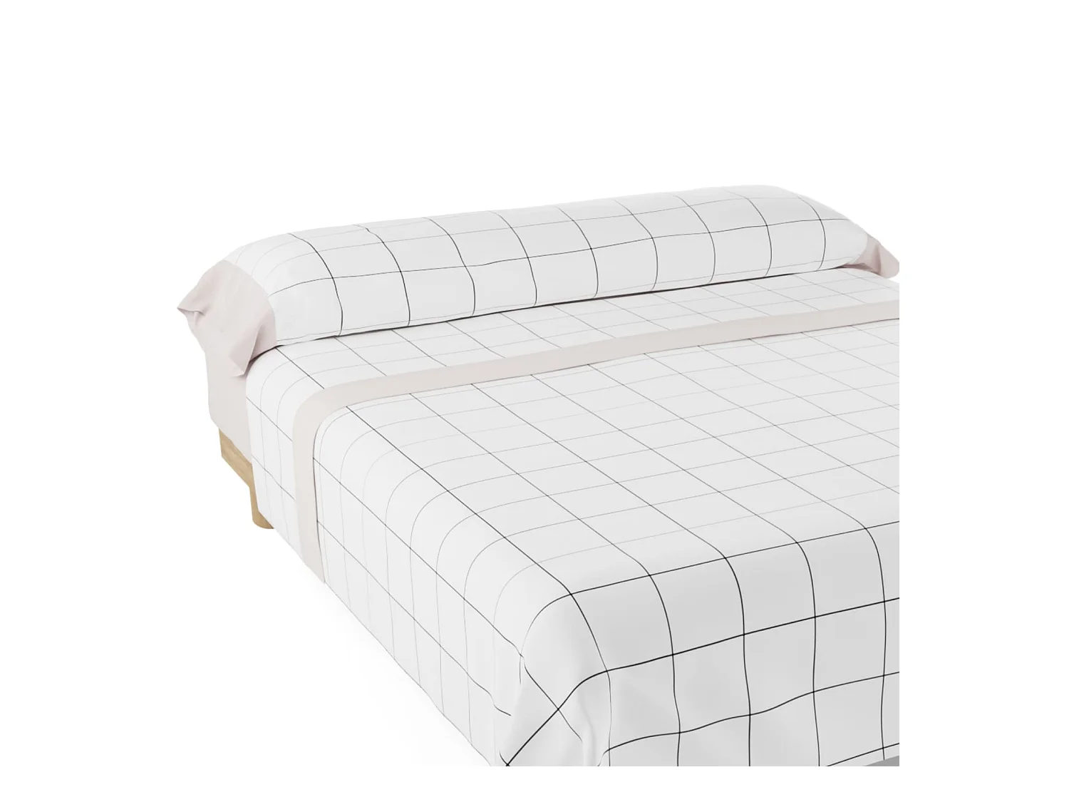 Juego de Sábanas  Cuadros Beig - Nalui