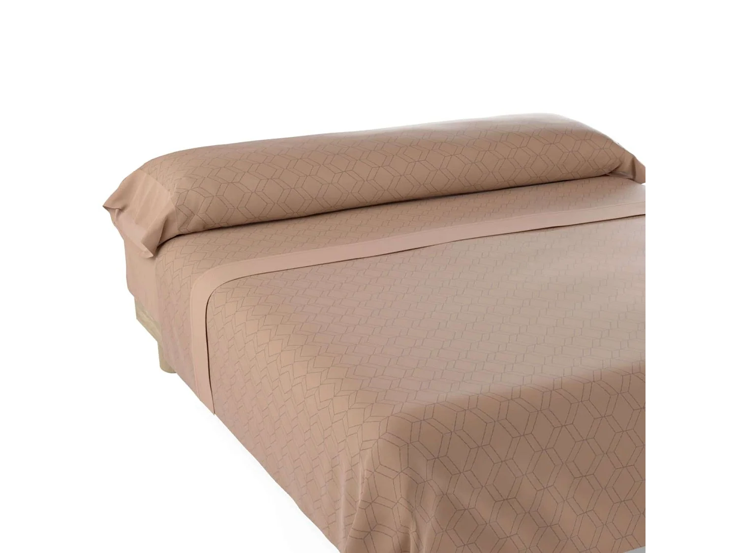 Juego de Sábanas  Gea Beig / Blanco - Nalui