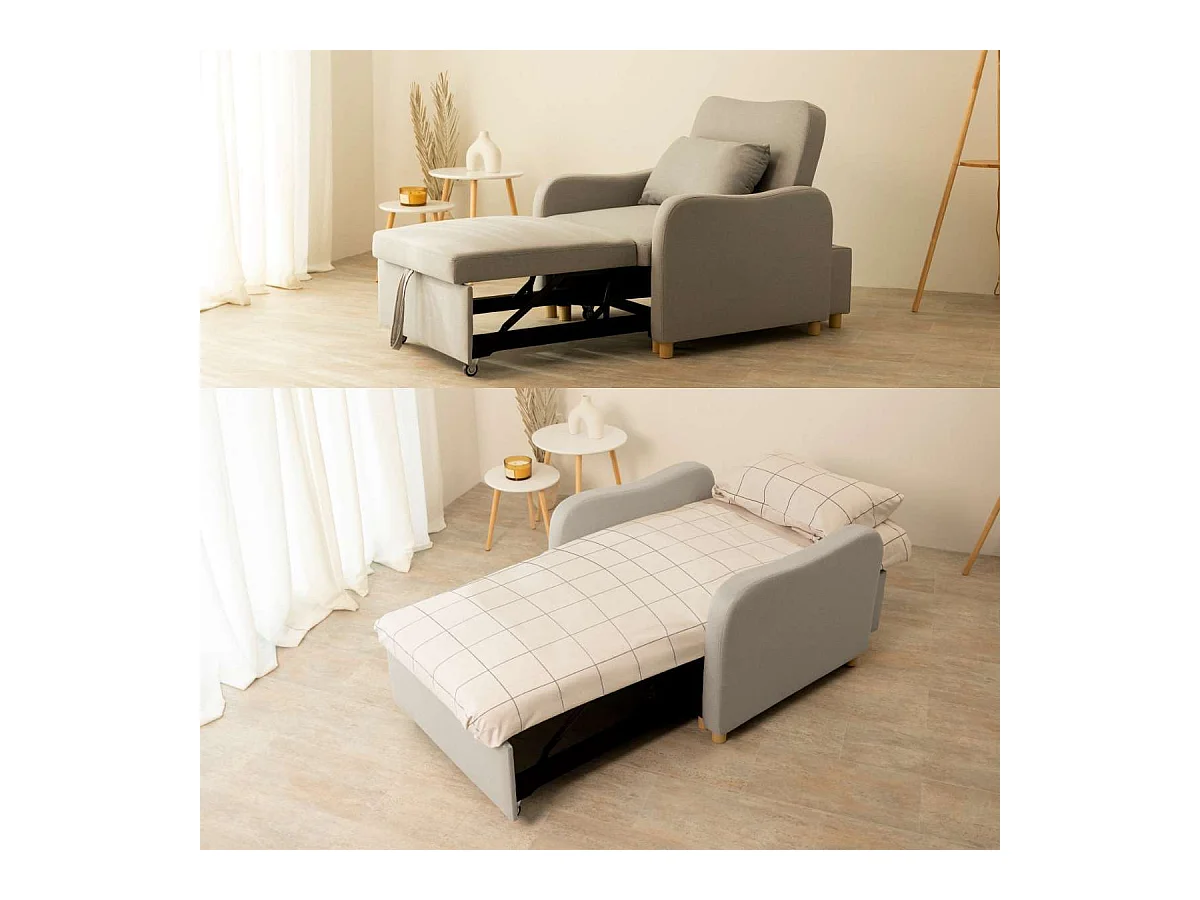 Sillón Cama  Buddy Gris - Nalui