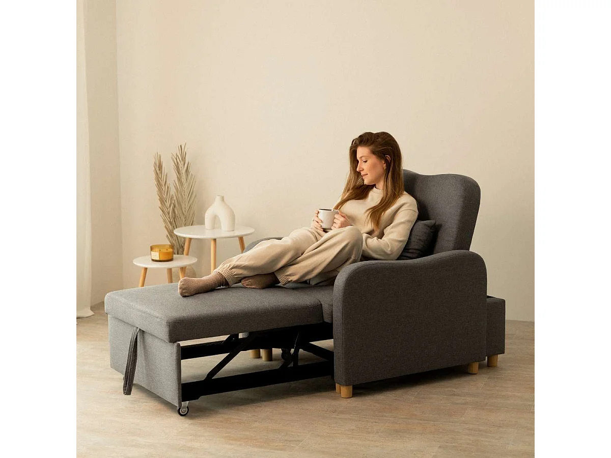 Sillón Cama  Buddy Gris Antracita - Nalui