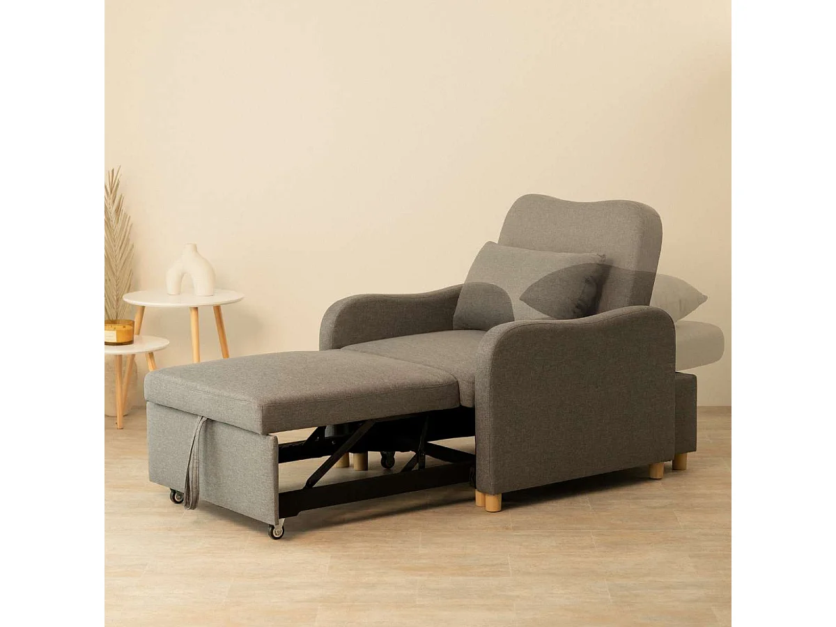 Sillón Cama  Buddy Gris Antracita - Nalui