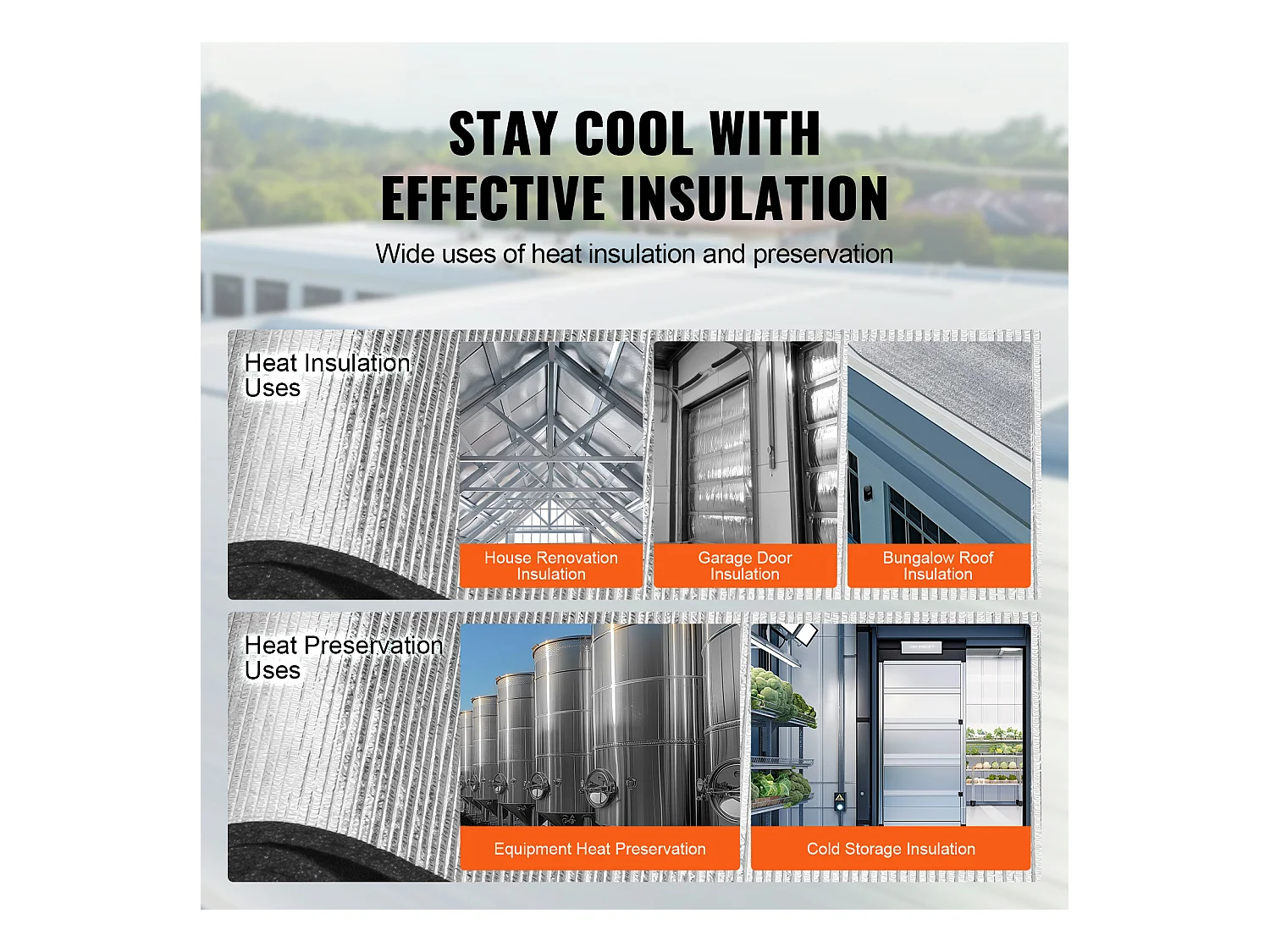 Rouleau d'Isolation SucceBuy en Aluminium avec Noyau en Mousse XPE et Barrière Radiante 102 CM x 152 CM