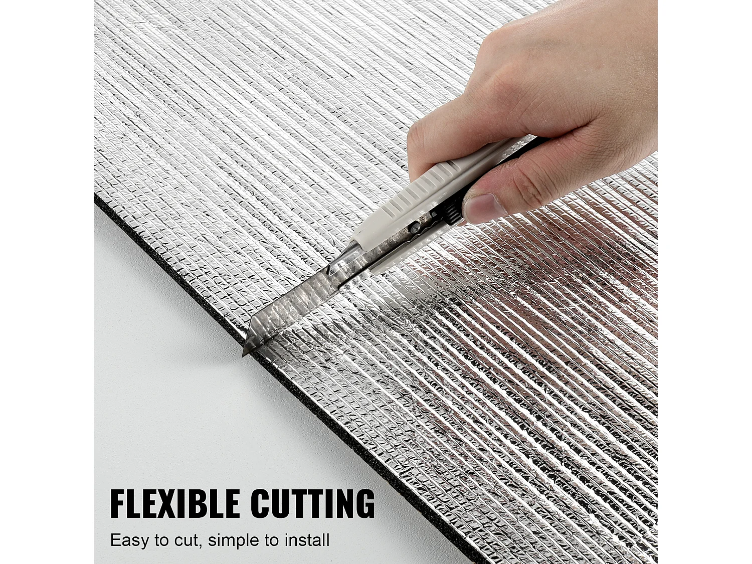 Rolo de Isolamento SucceBuy de Alumínio com Núcleo de Espuma XPE e Barreira Radiante 102 CM x 152 CM