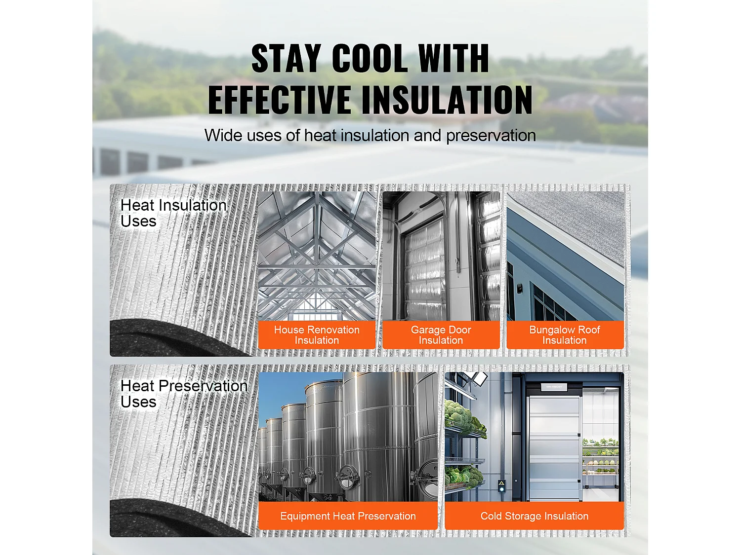 Rolo de Isolamento SucceBuy de Alumínio com Núcleo de Espuma XPE e Barreira Radiante 102 CM x 152 CM