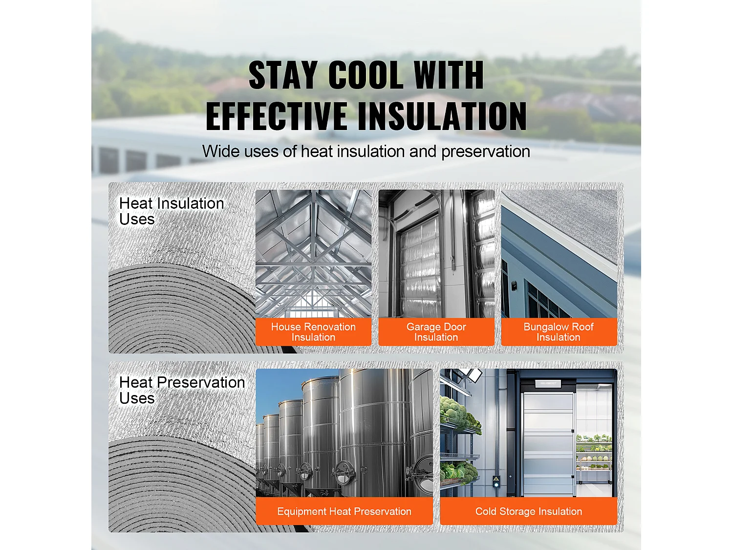 Rotolo Isolante Riflettente Doppio SucceBuy con Anima in Schiuma e Barriera Radiante 122 CM x 1524CM