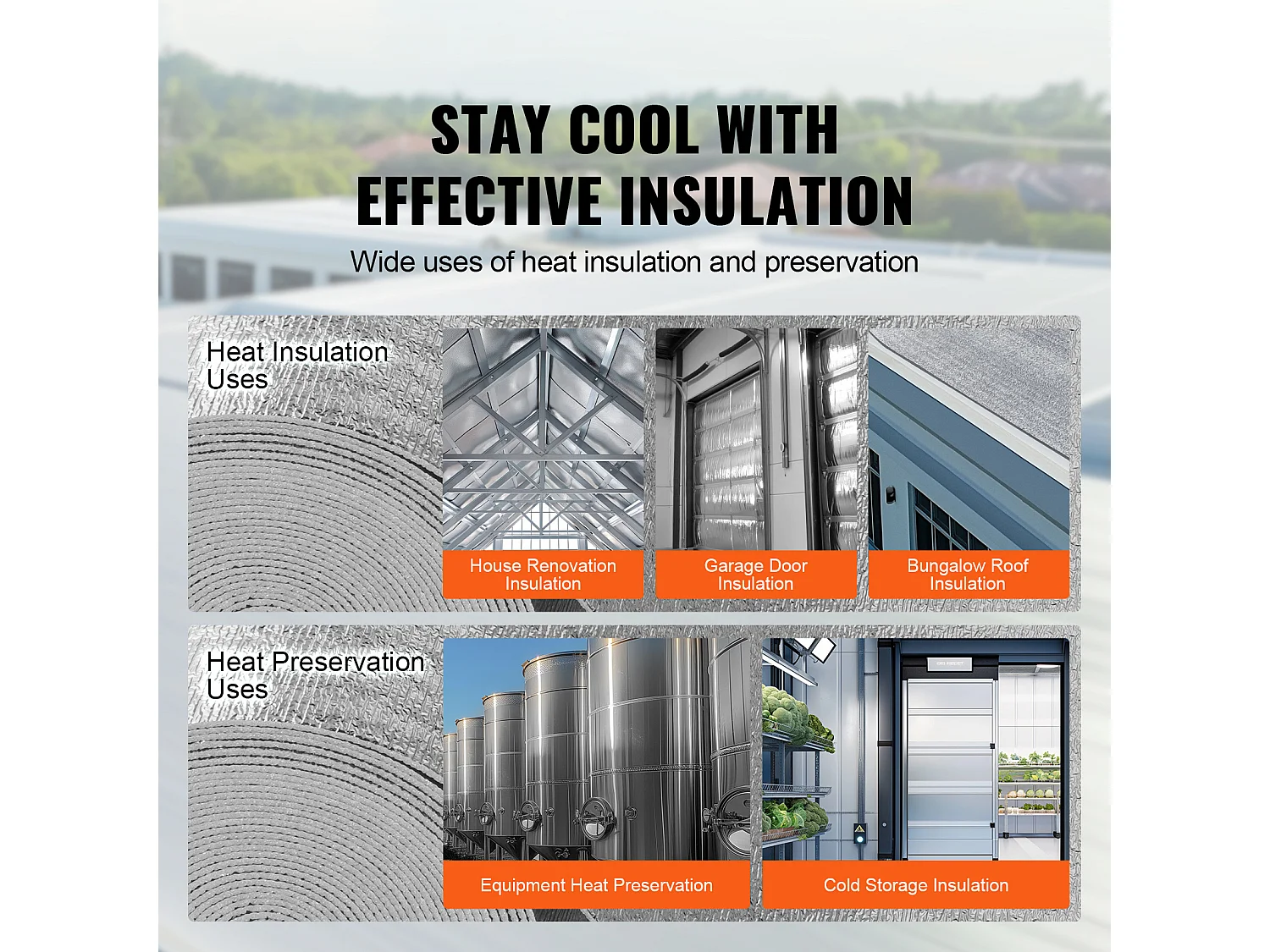 Dubbel Reflecterende Isolatierol SucceBuy met Schuimkern en Stralingsbarrière 60CM x 1524CM