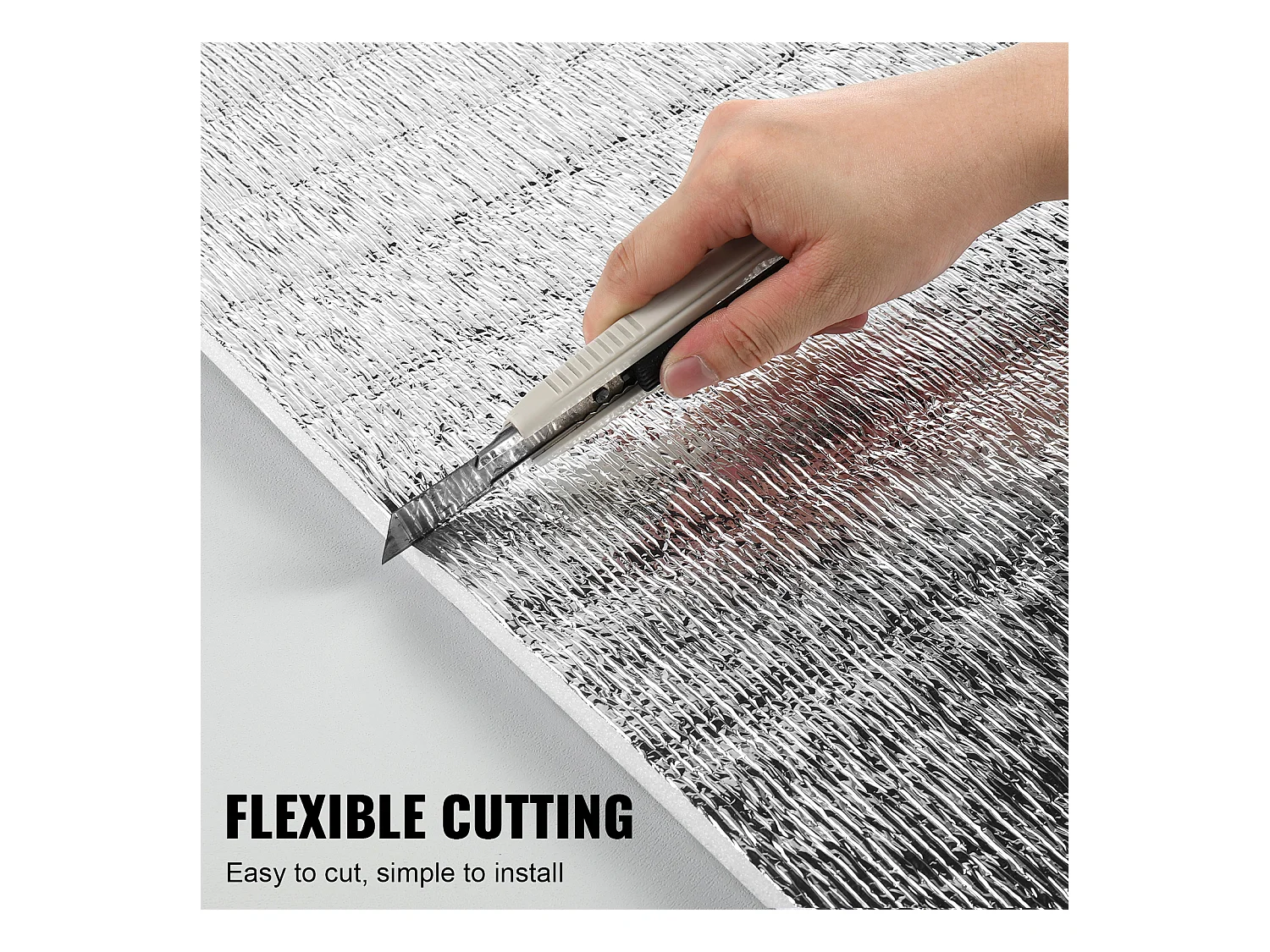 Rouleau Isolant Réfléchissant Double SucceBuy 122 CM x 762CM avec Noyau en Mousse Anti-Rayonnement