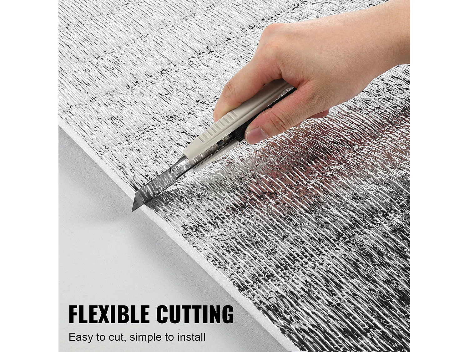 Rouleau Isolant Réfléchissant Double SucceBuy 122 CM x 762CM avec Noyau en Mousse Anti-Rayonnement