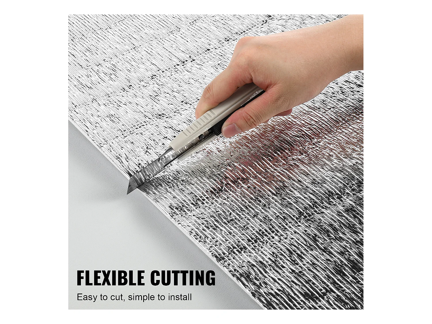 Rouleau Isolant Réfléchissant Double SucceBuy avec Noyau en Mousse et Barrière Radiante 122 CM x 762CM