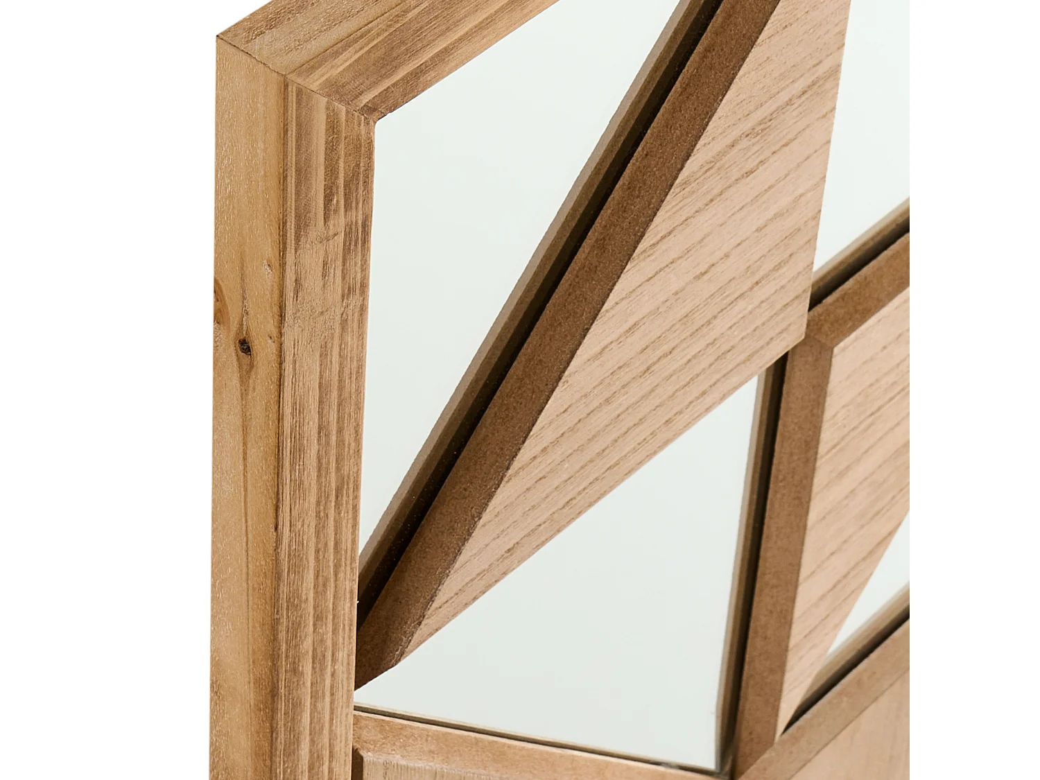 Wall Decor HIESVILLE Fir Wood 75 cm Light Brown