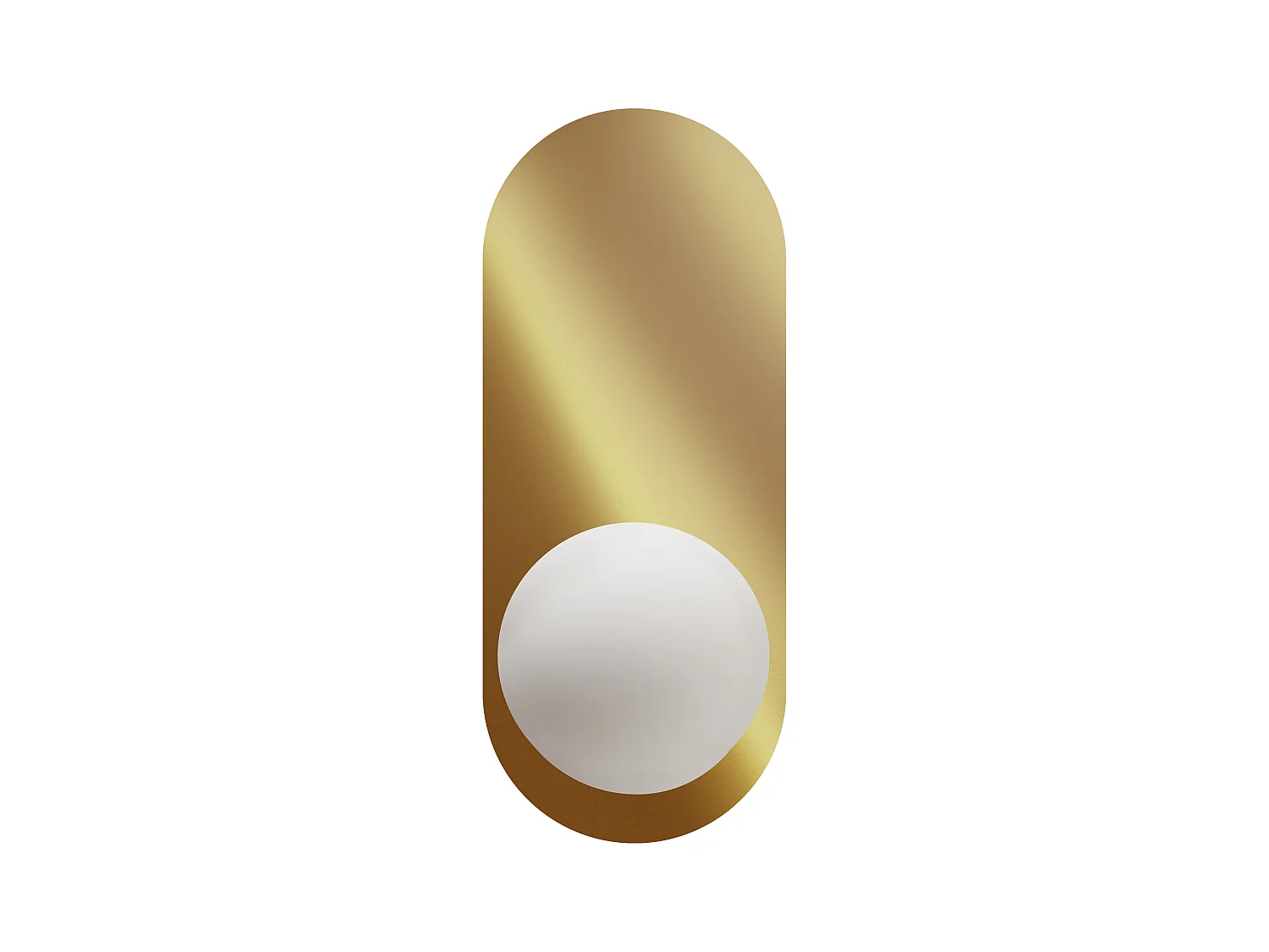 Set di 2 lampade da parete LEISI Vetro Oro