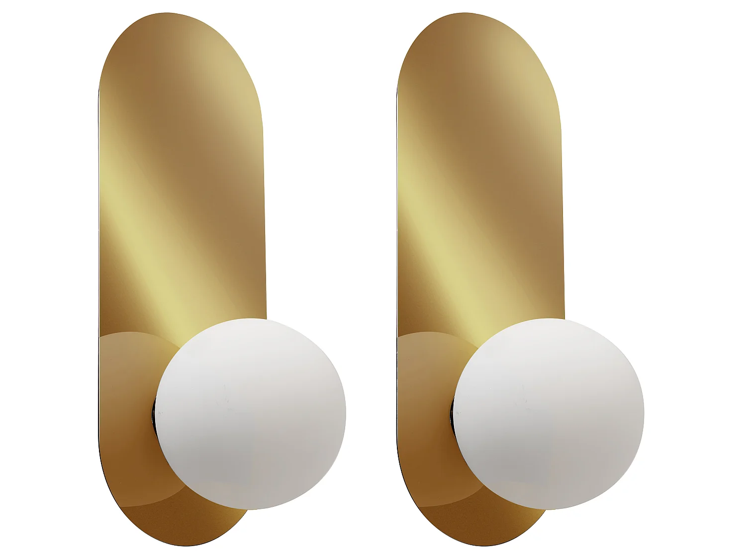 Lot de 2 lampes murales LEISI Doré