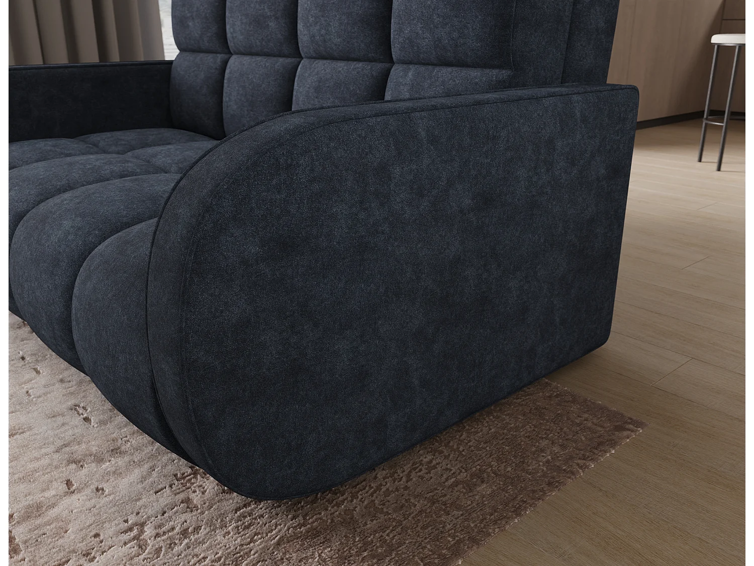 Sofa Mango/Schlaffunktion/Stoffbezug/Weiss