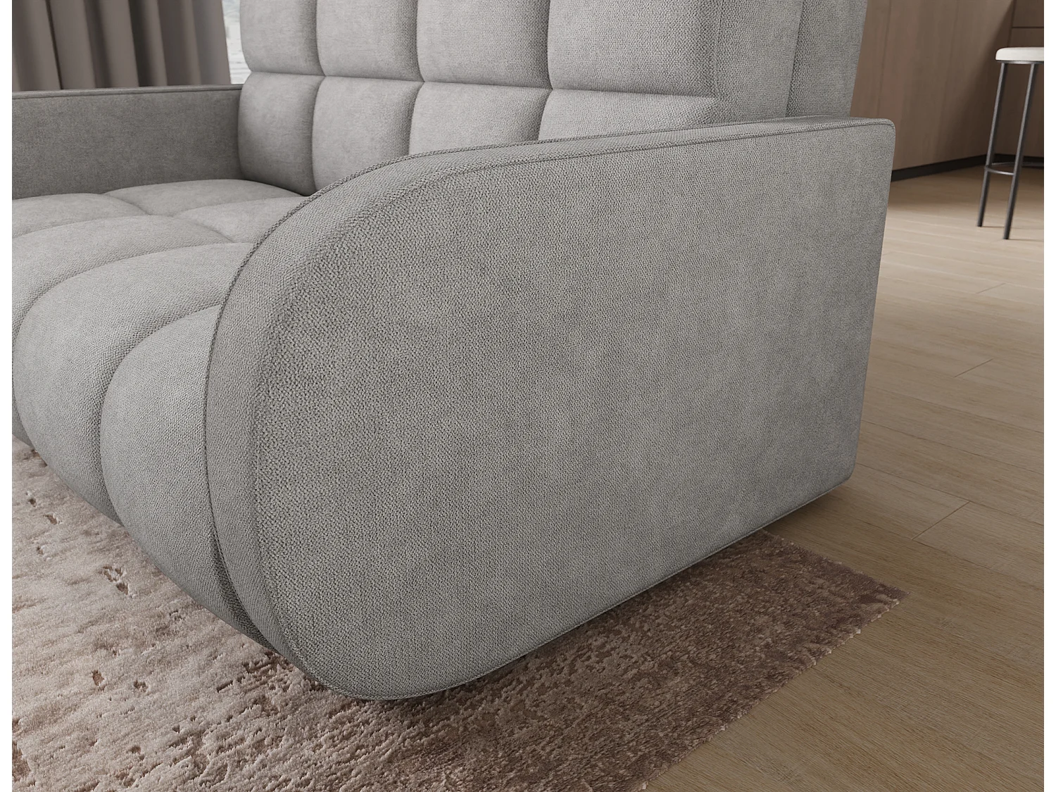 Sofa Mango/Schlaffunktion/Stoffbezug/Blau