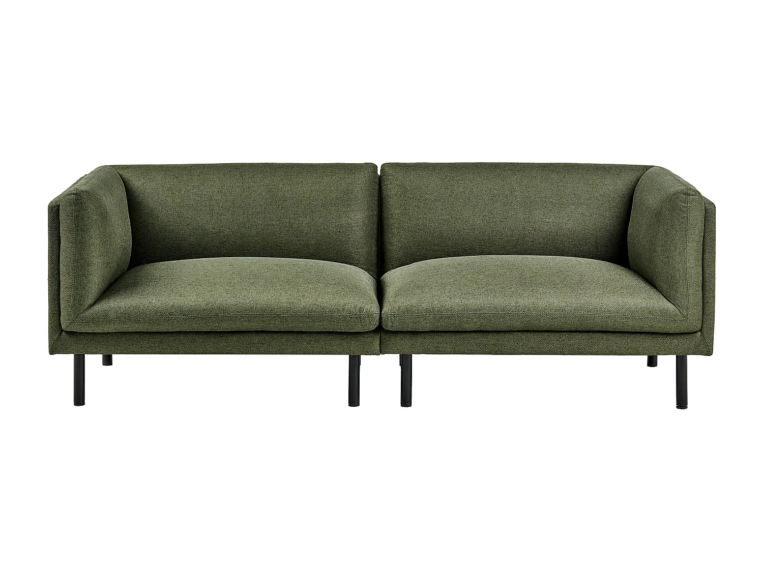 Canapé 3 places VORGOD Tissu Vert foncé