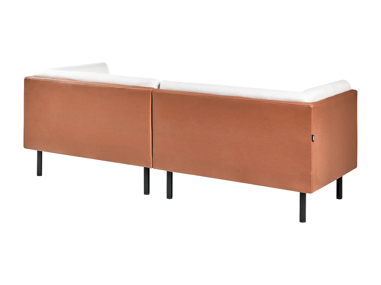 Canapé 3 places VORGOD Tissu Blanc cassé