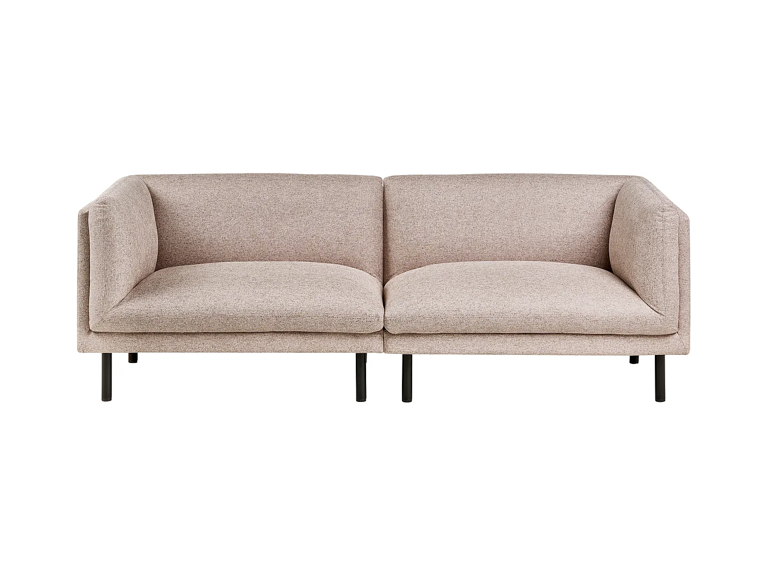 Canapé 3 places VORGOD Tissu Marron clair