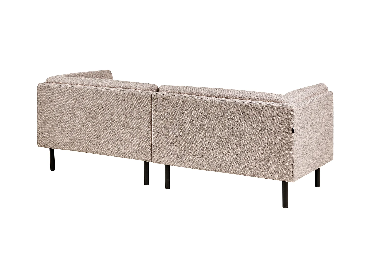 Canapé 3 places VORGOD Tissu Marron clair