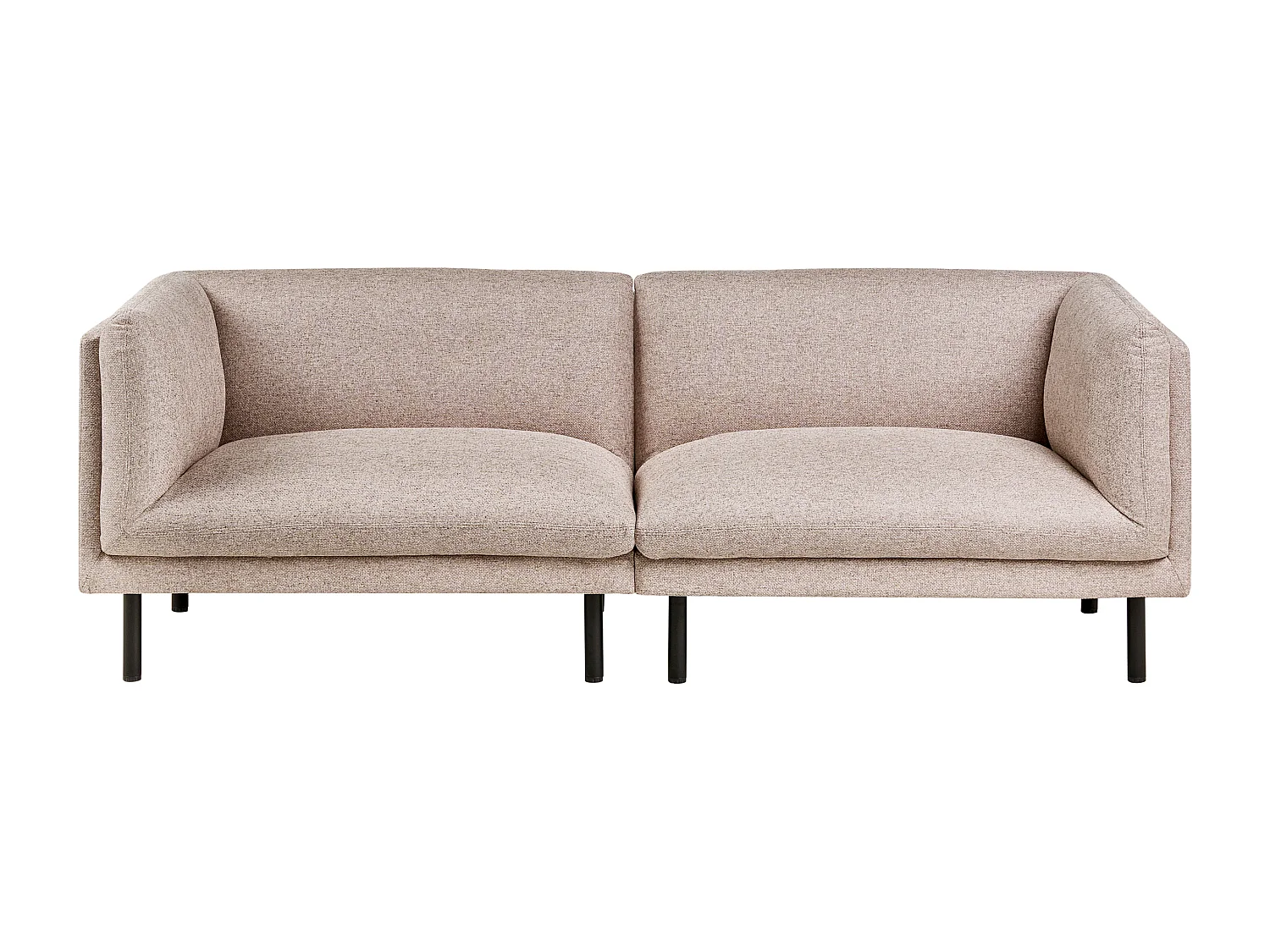 Canapé 3 places VORGOD Tissu Marron clair