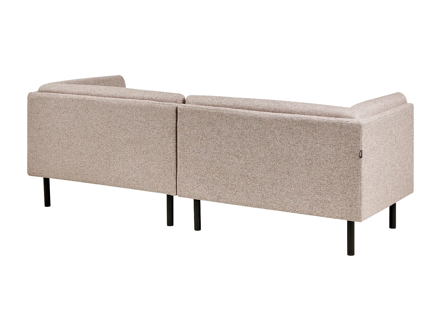 Canapé 3 places VORGOD Tissu Marron clair