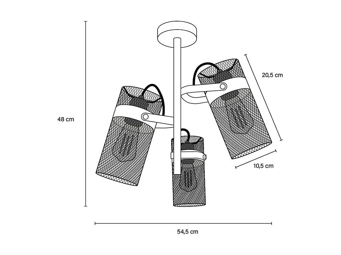 Home Deluxe Plafonnier LAMBA