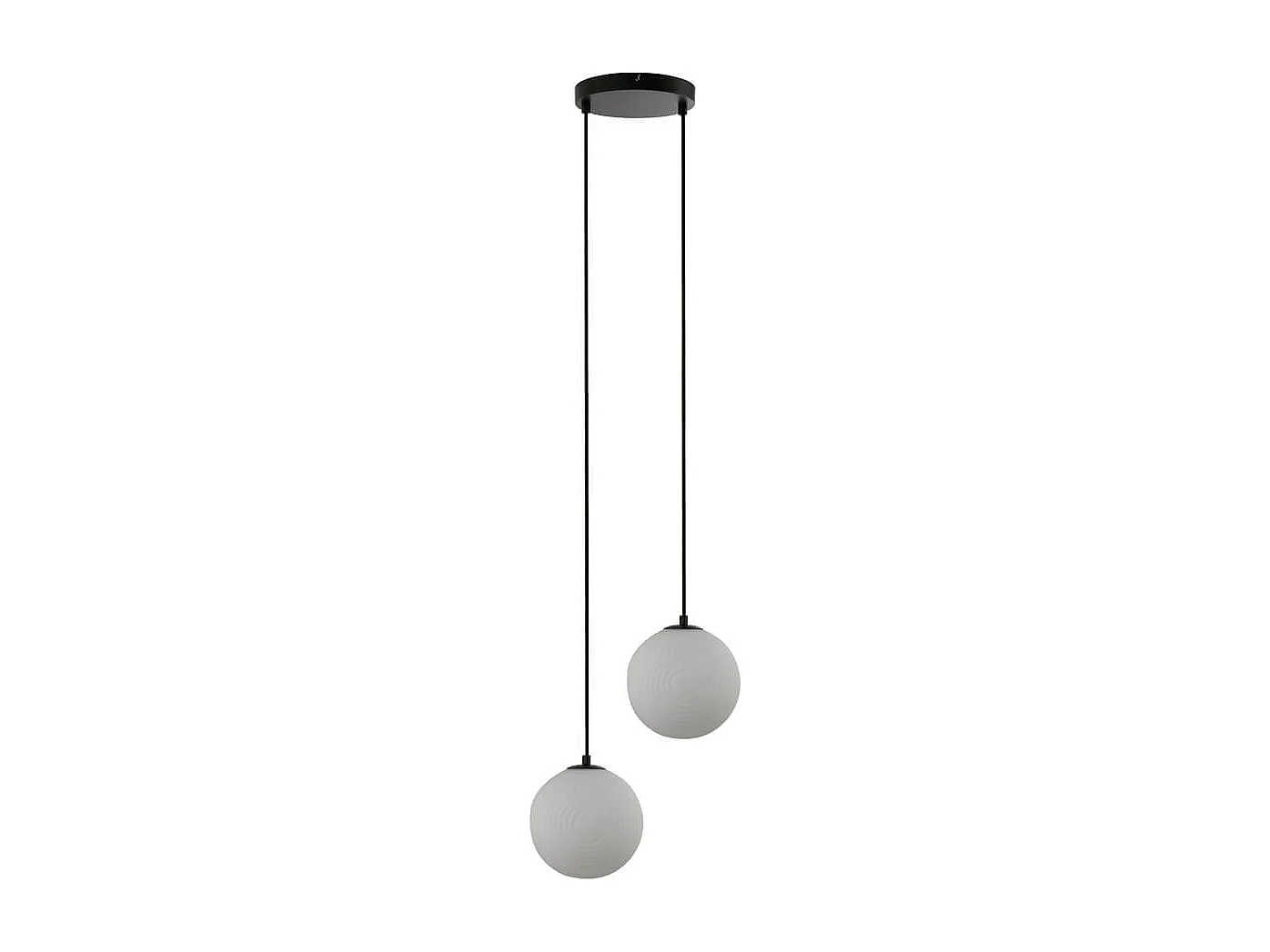 Home Deluxe Suspension en verre SUNA blanc - 2 feux