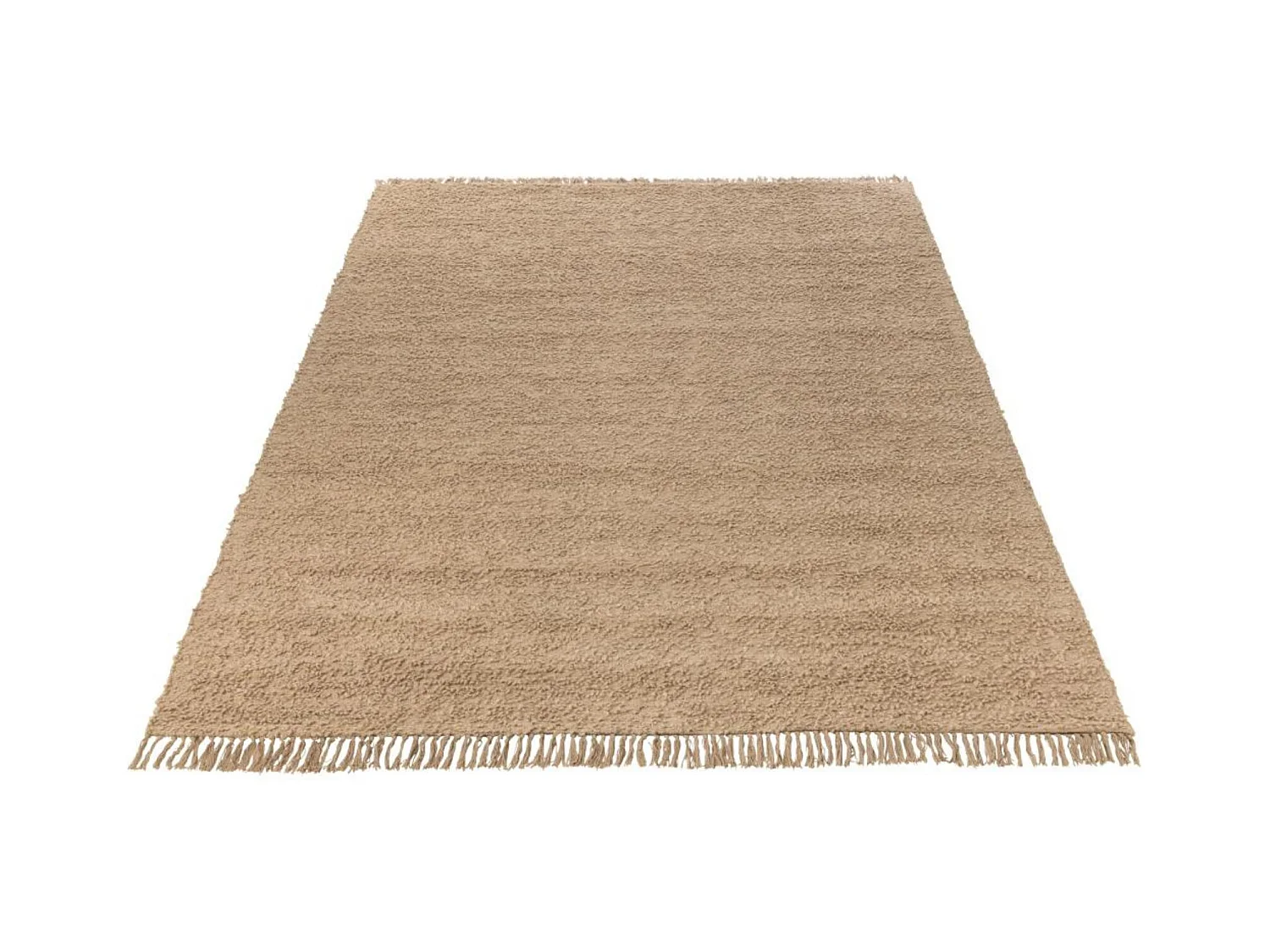 Tapis rectangulaire en coton beige 200x300 - WISTON