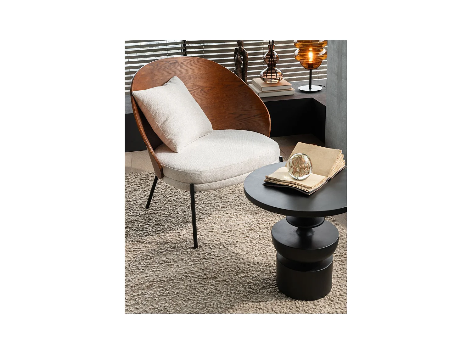 Tapis rectangulaire en coton beige 200x300 - WISTON