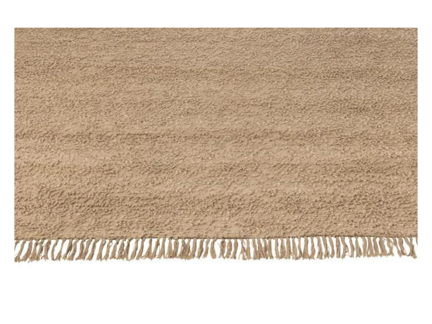 Tapis rectangulaire en coton beige 200x300 - WISTON