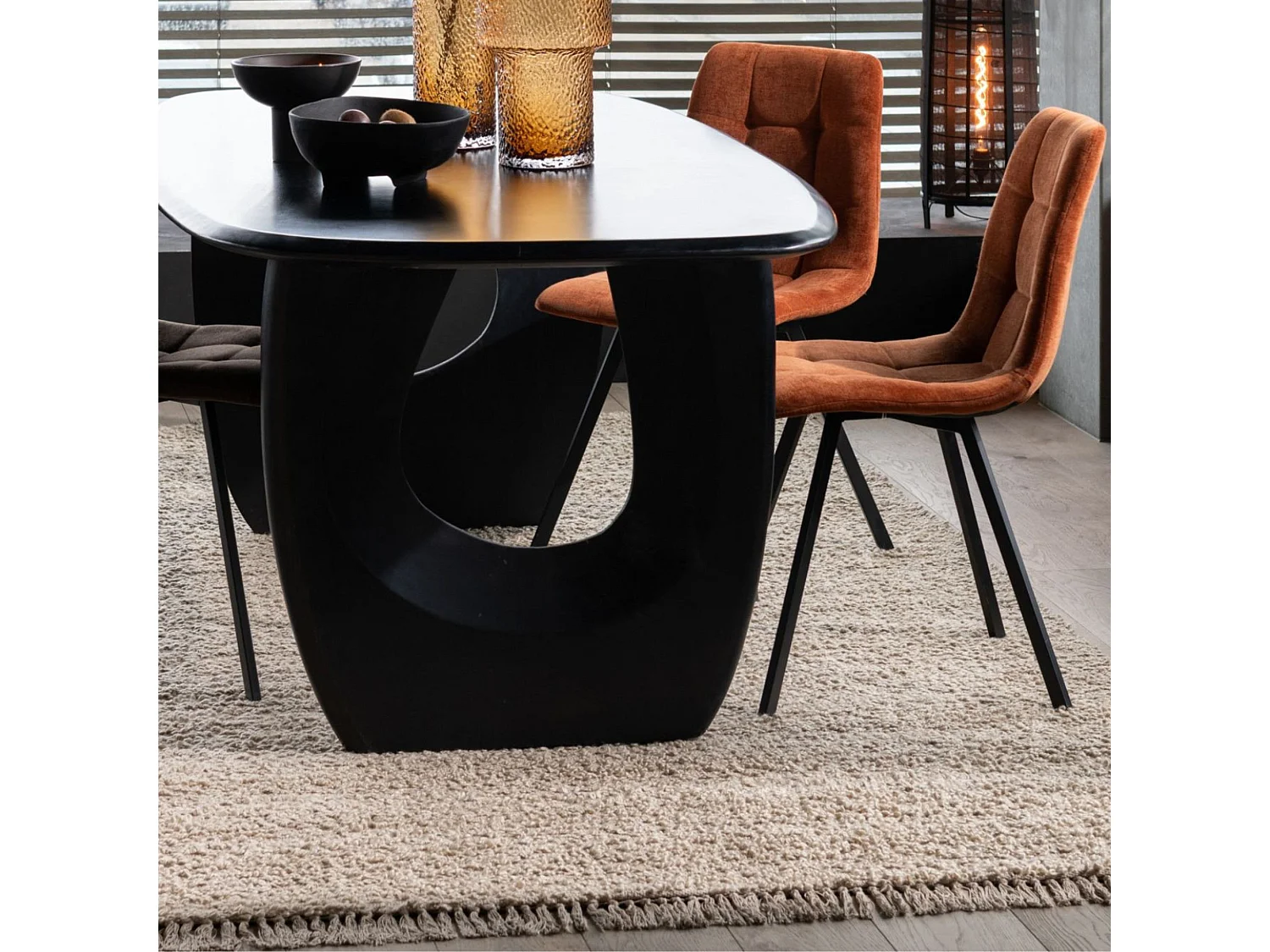 Tapis rectangulaire en coton beige 200x300 - WISTON