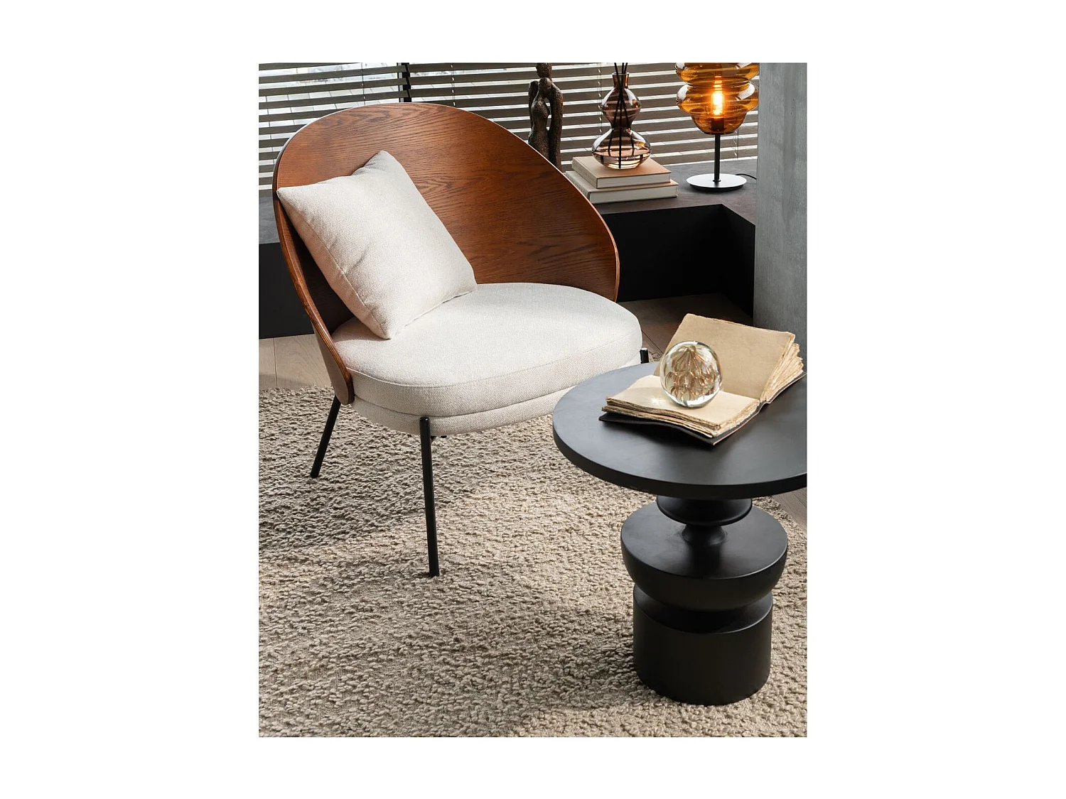 Tapis rectangulaire en coton beige 200x300 - WISTON