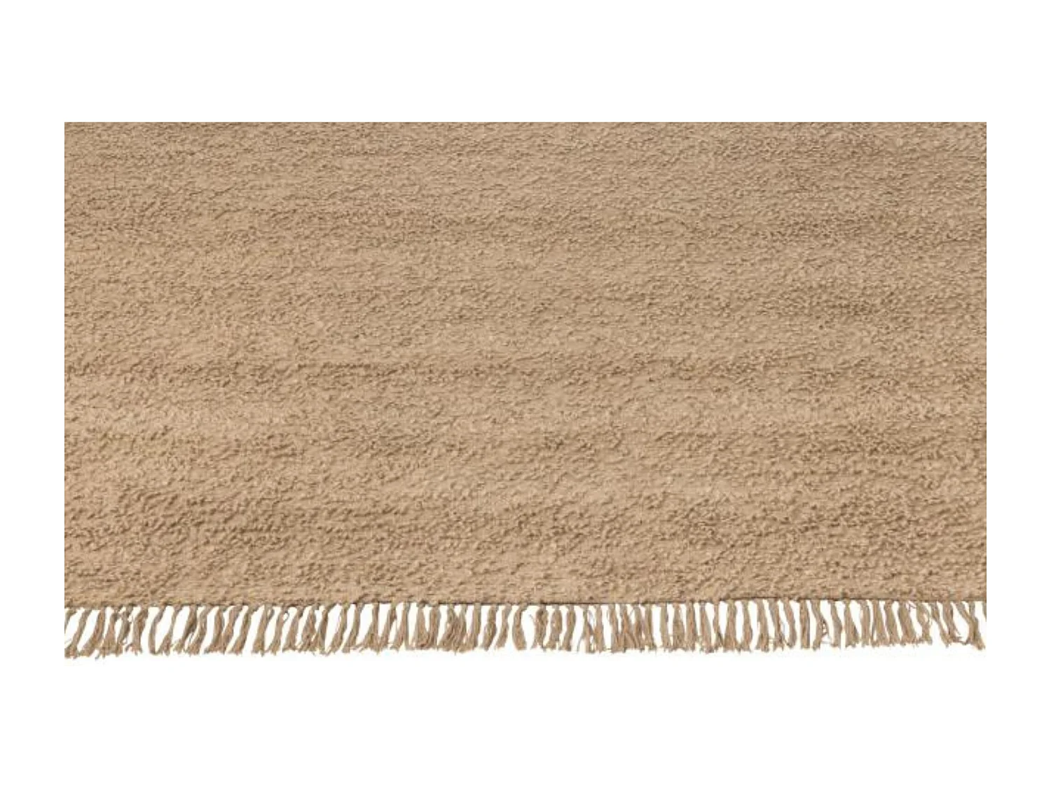Tapis rectangulaire en coton beige 200x300 - WISTON