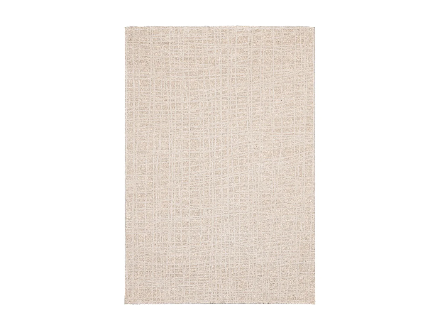 Tapis rectangulaire de salon beige 160X230 - DUNE