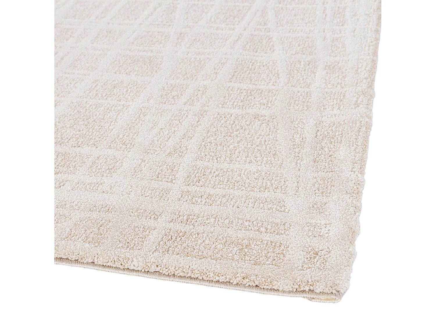 Tapis rectangulaire de salon beige 160X230 - DUNE