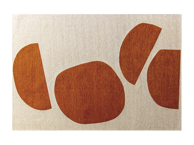 Tapis rectangulaire en coton formes géométriques 200x290 - MYLEY