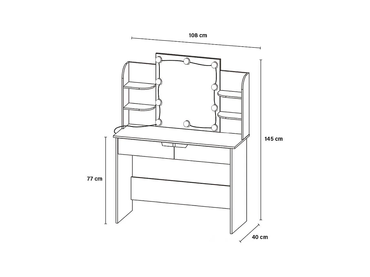 Home Deluxe Coiffeuse KYLIE